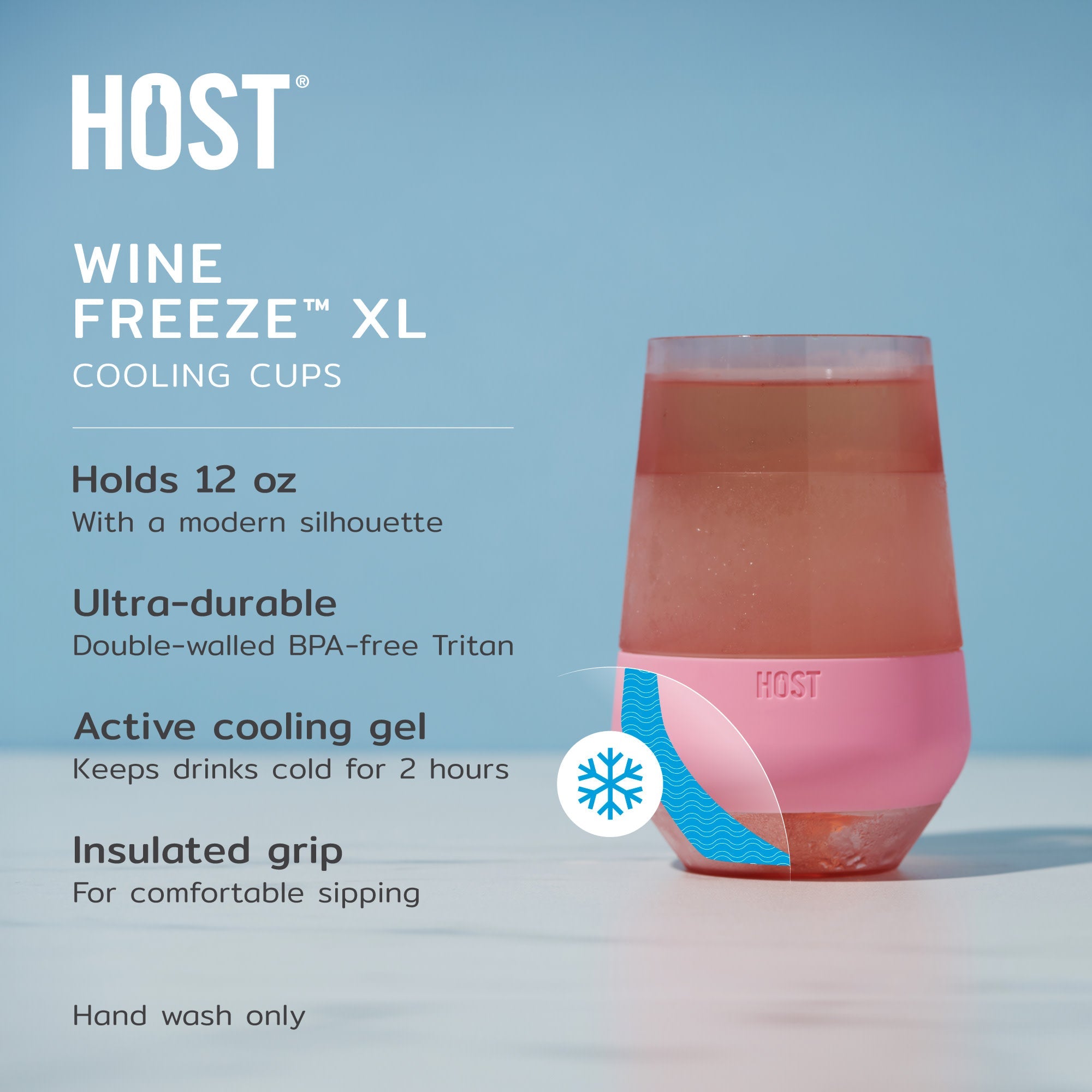 Wine FREEZE™ XL in Tinted Multicolor, Set of 4