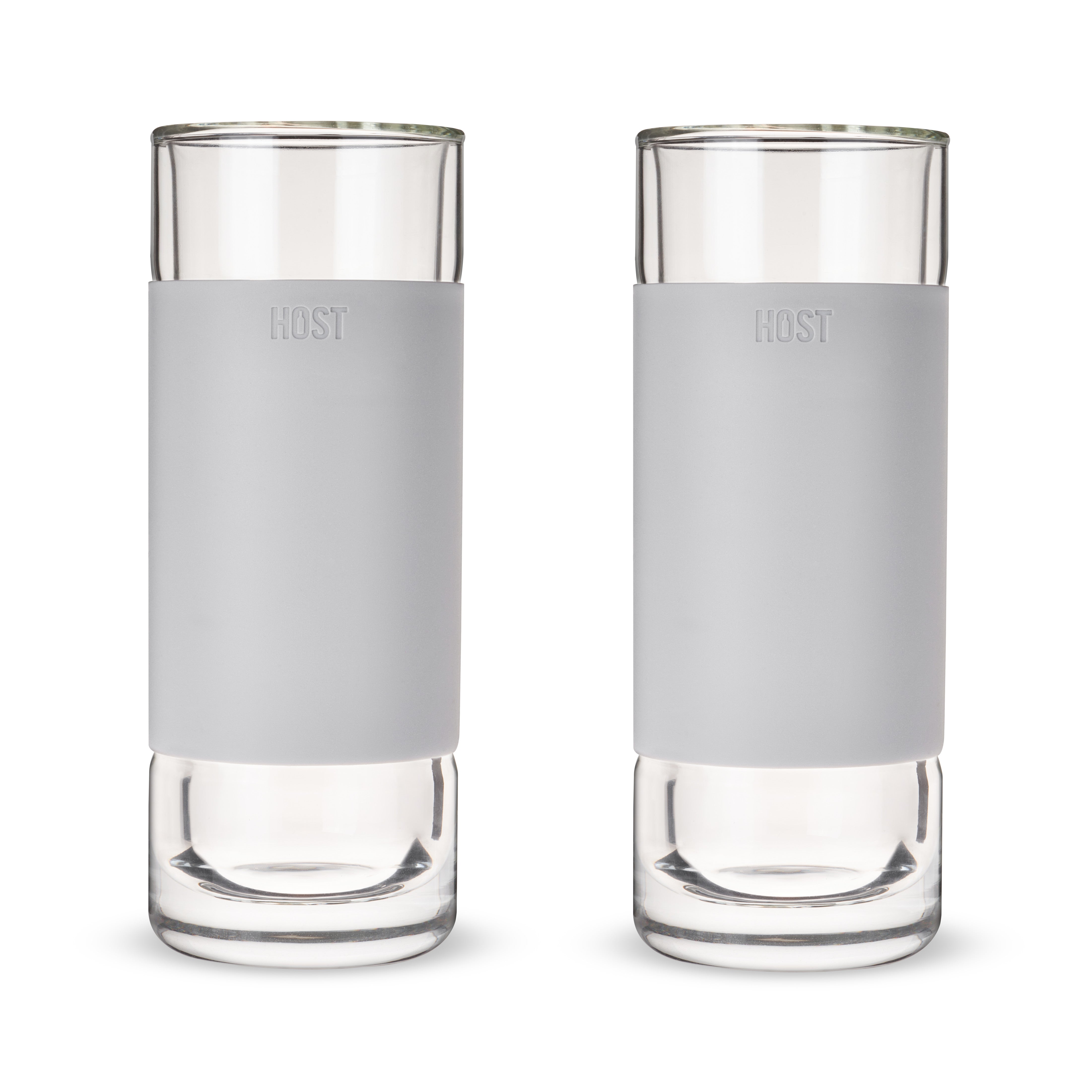 Glass Highball FREEZE™ in Gray, Set of 2