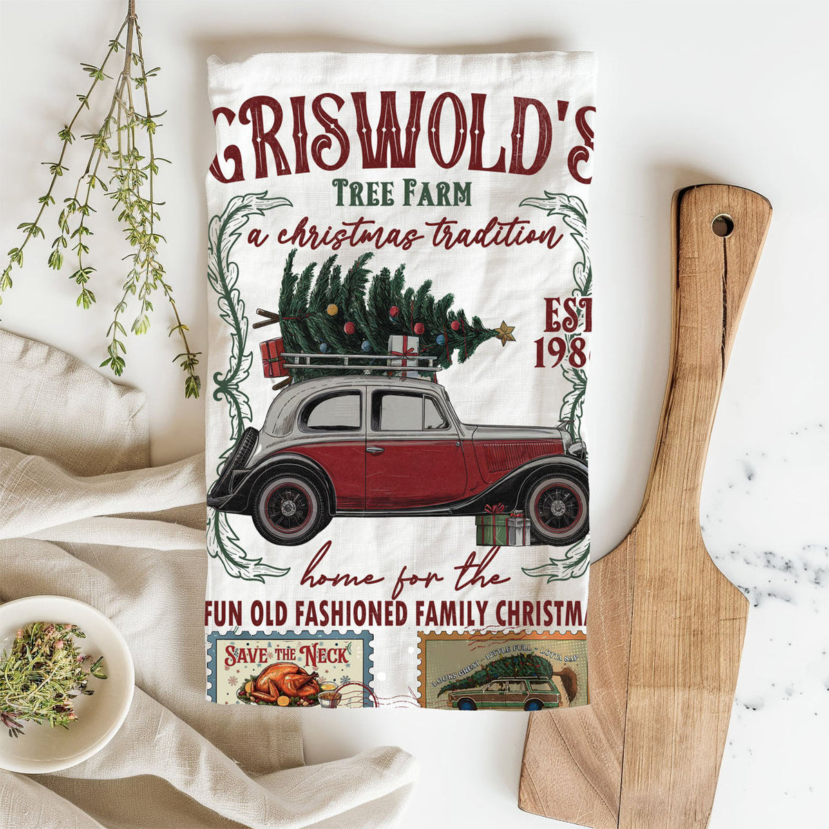 Griswold Christmas Towel