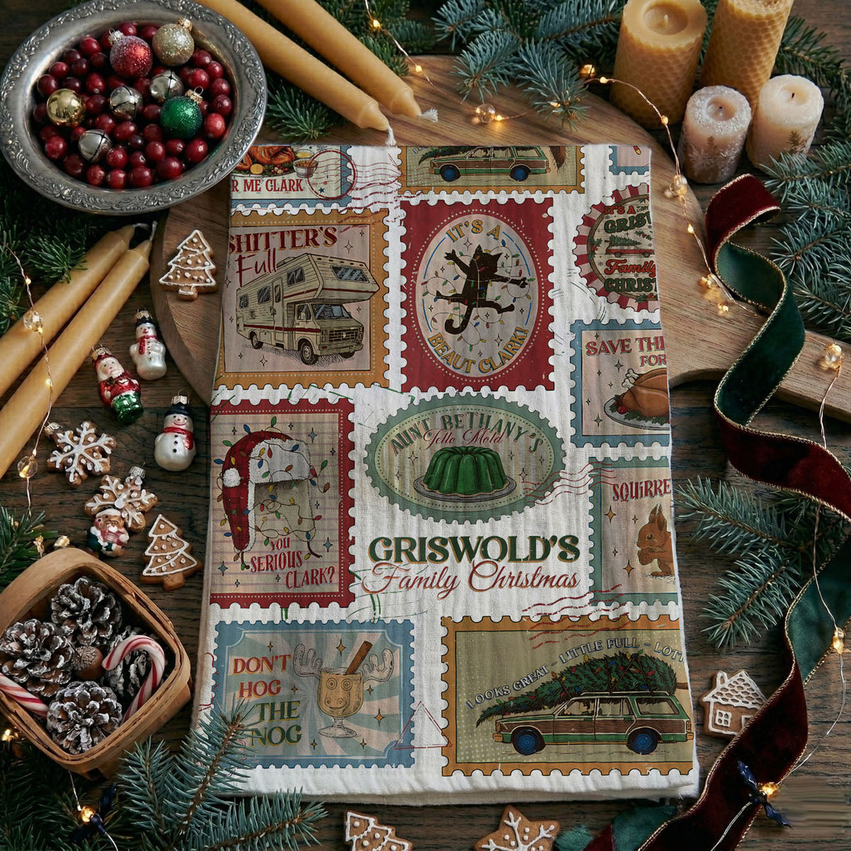 Griswold Christmas Towel