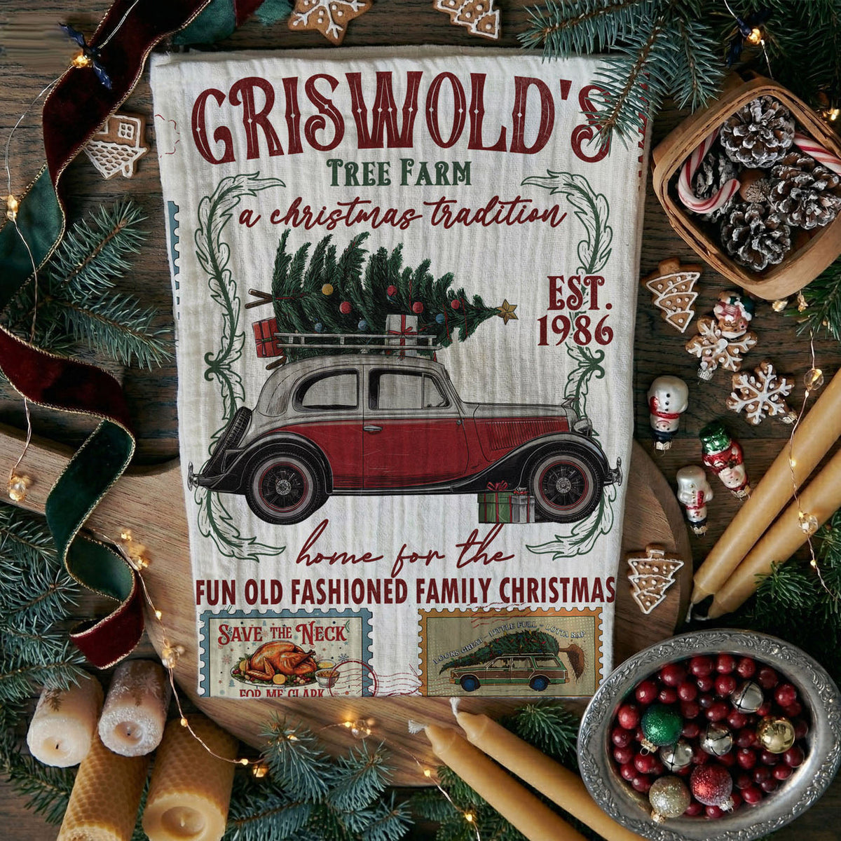 Griswold Christmas Towel