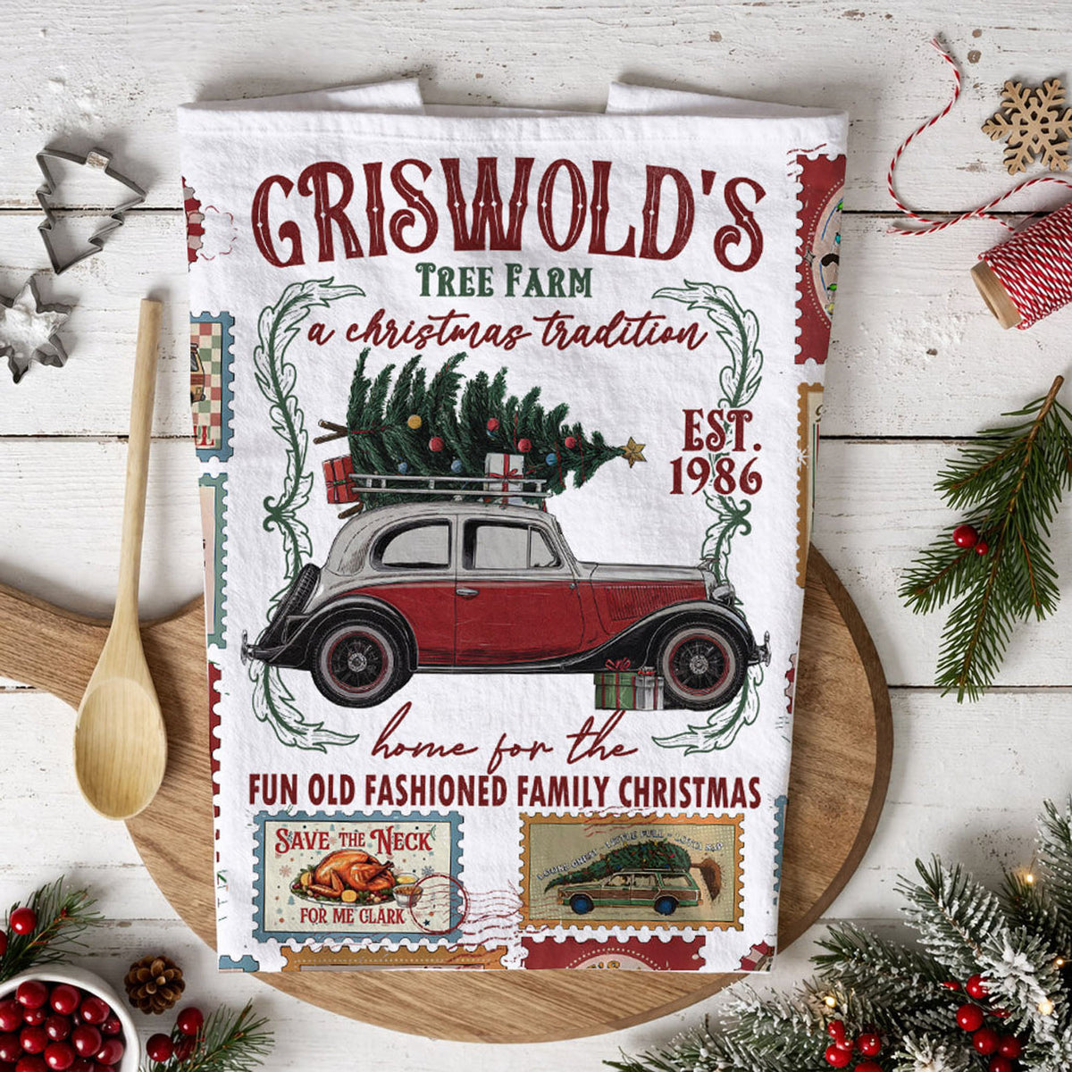 Griswold Christmas Towel