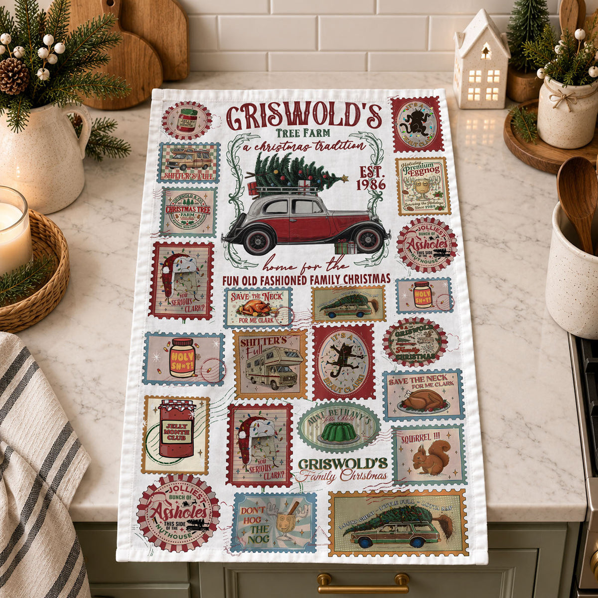 Griswold Christmas Towel