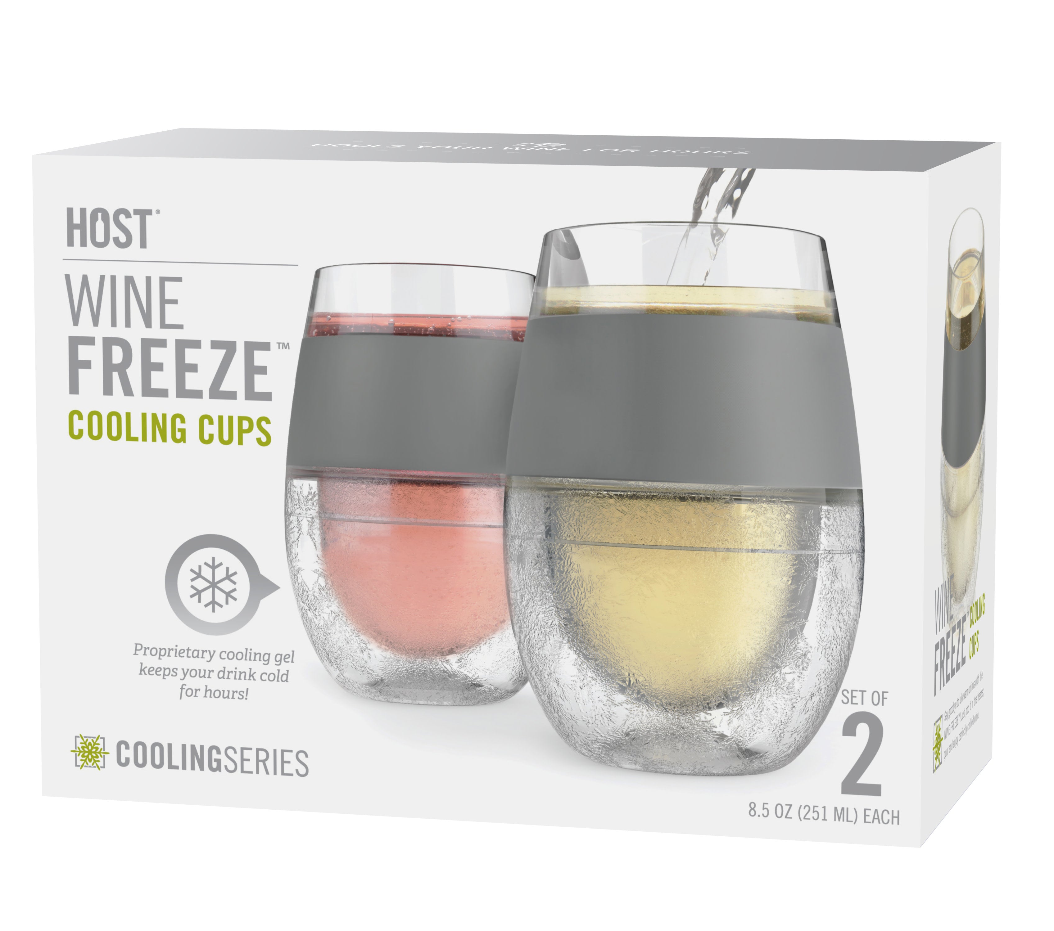 Wine FREEZE™ in Gray, Set of 2