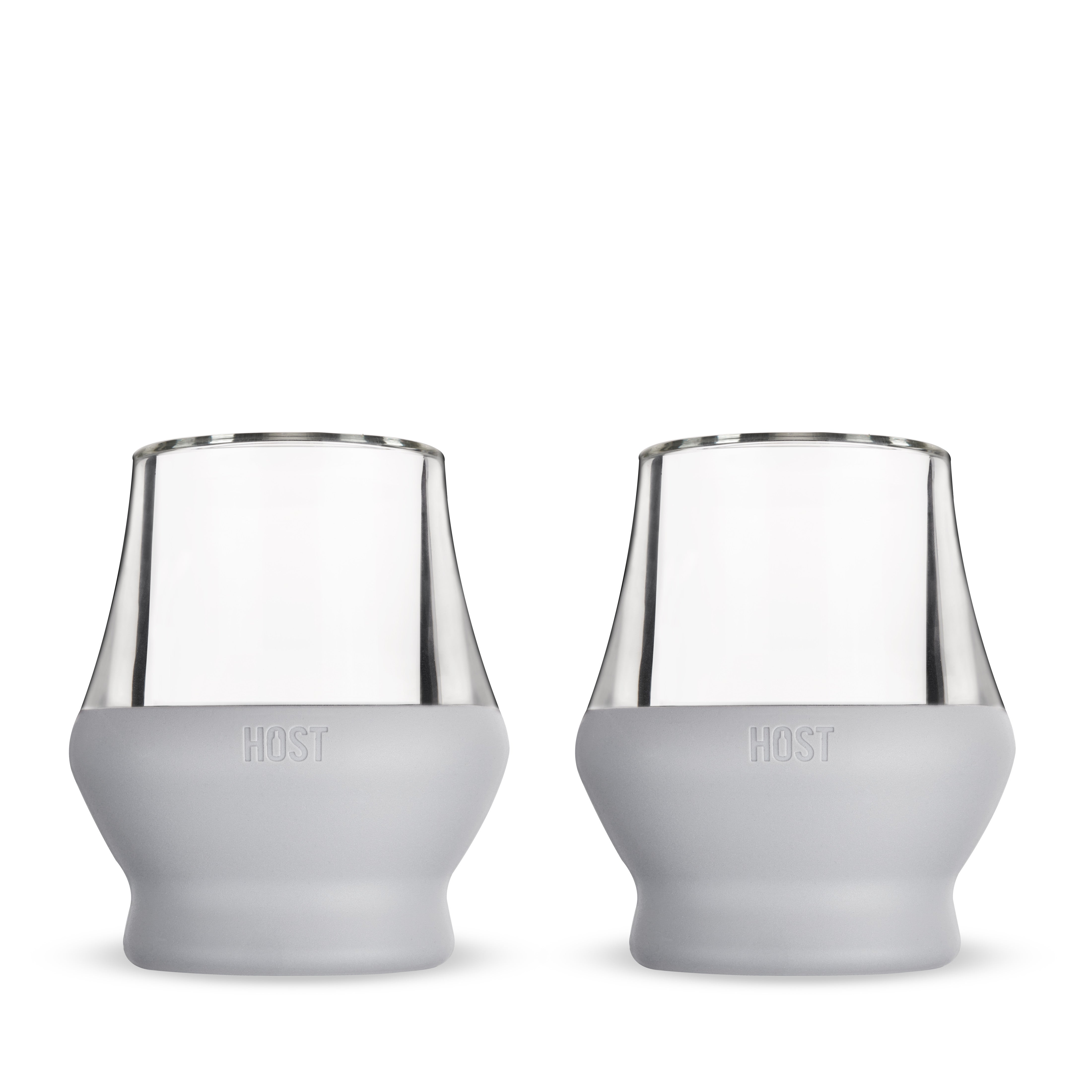 Glass Sipping FREEZE™ in Gray, Set of 2