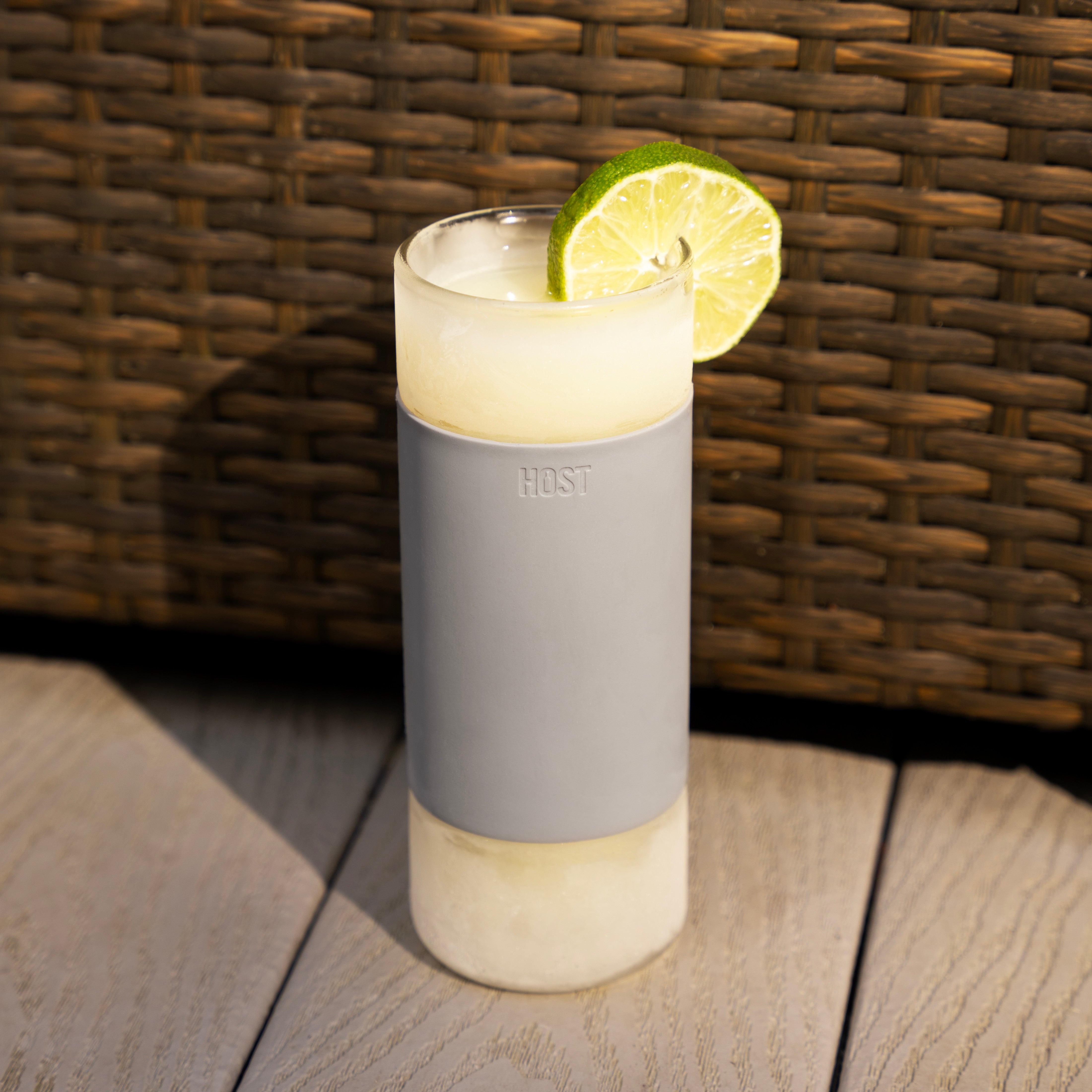 Glass Highball FREEZE™ in Gray, Set of 2