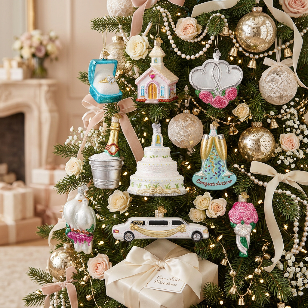 Just Married Collection Ornaments - MaisonBeach