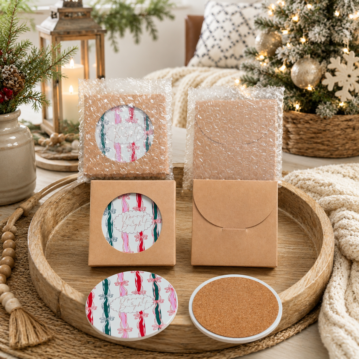 Christmas Coasters - MaisonBeach