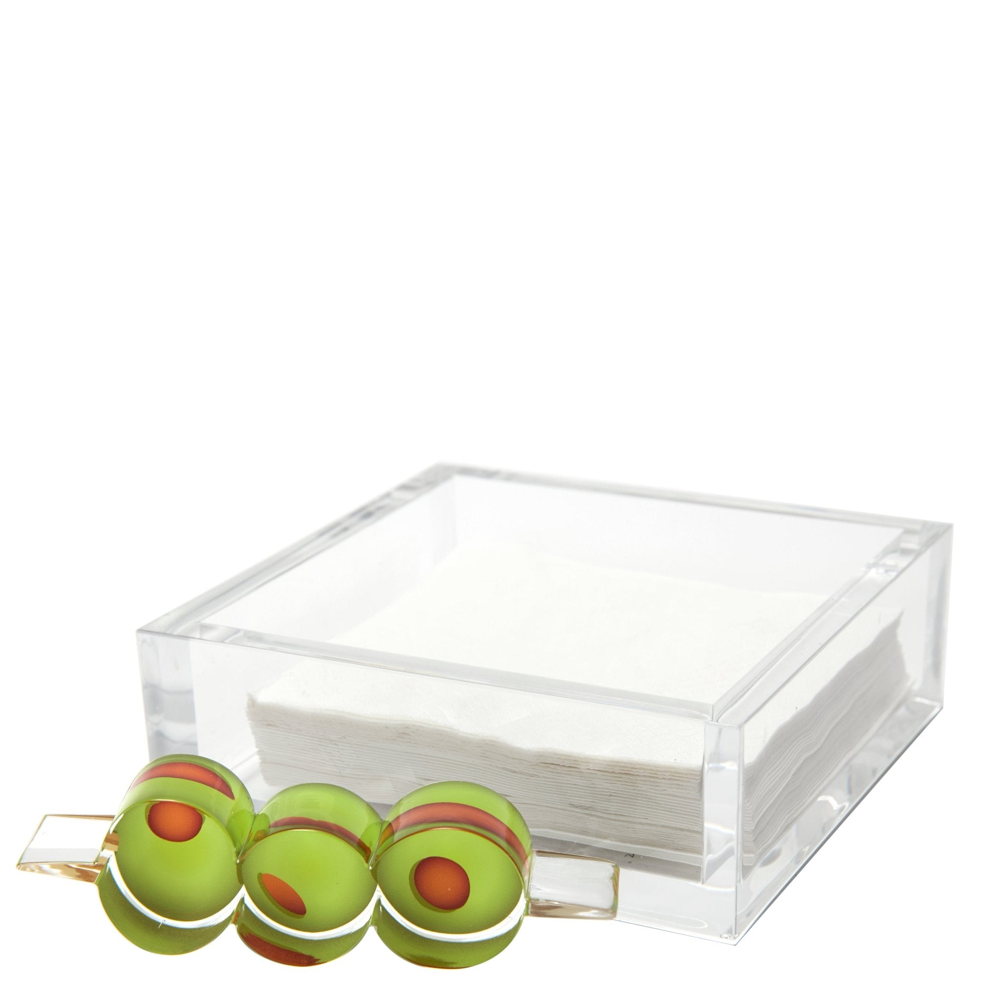 Olives Acrylic Cocktail Napkin Holder - MaisonBeach