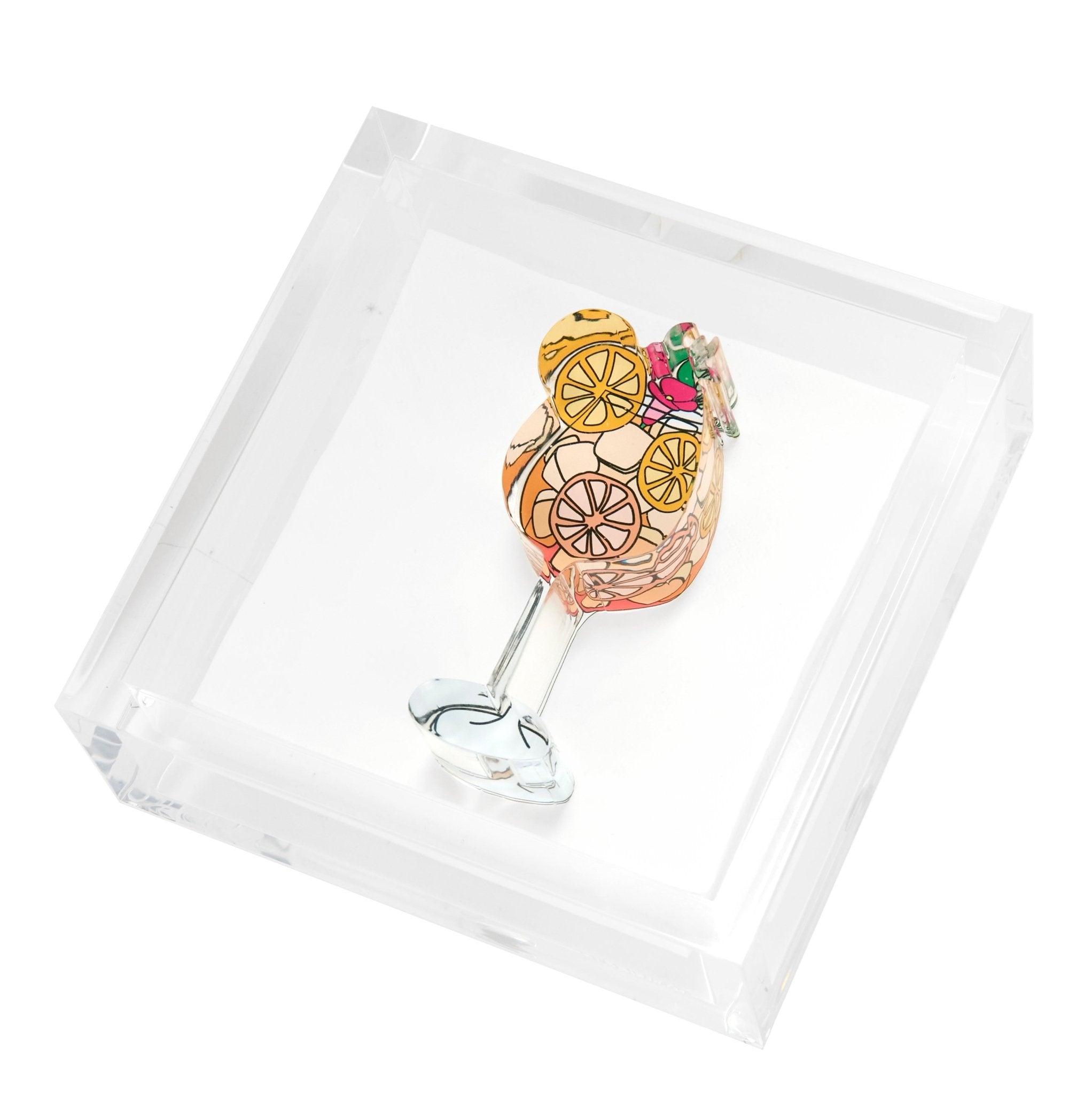 Orange Spritz Acrylic Cocktail Napkin Holder - MaisonBeach