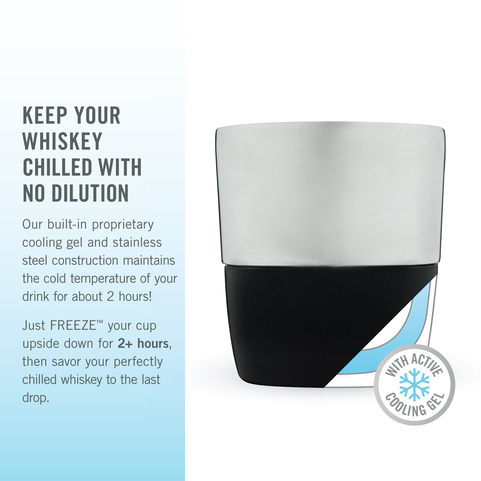 Whiskey FREEZE™ Pro in Stainless Steel