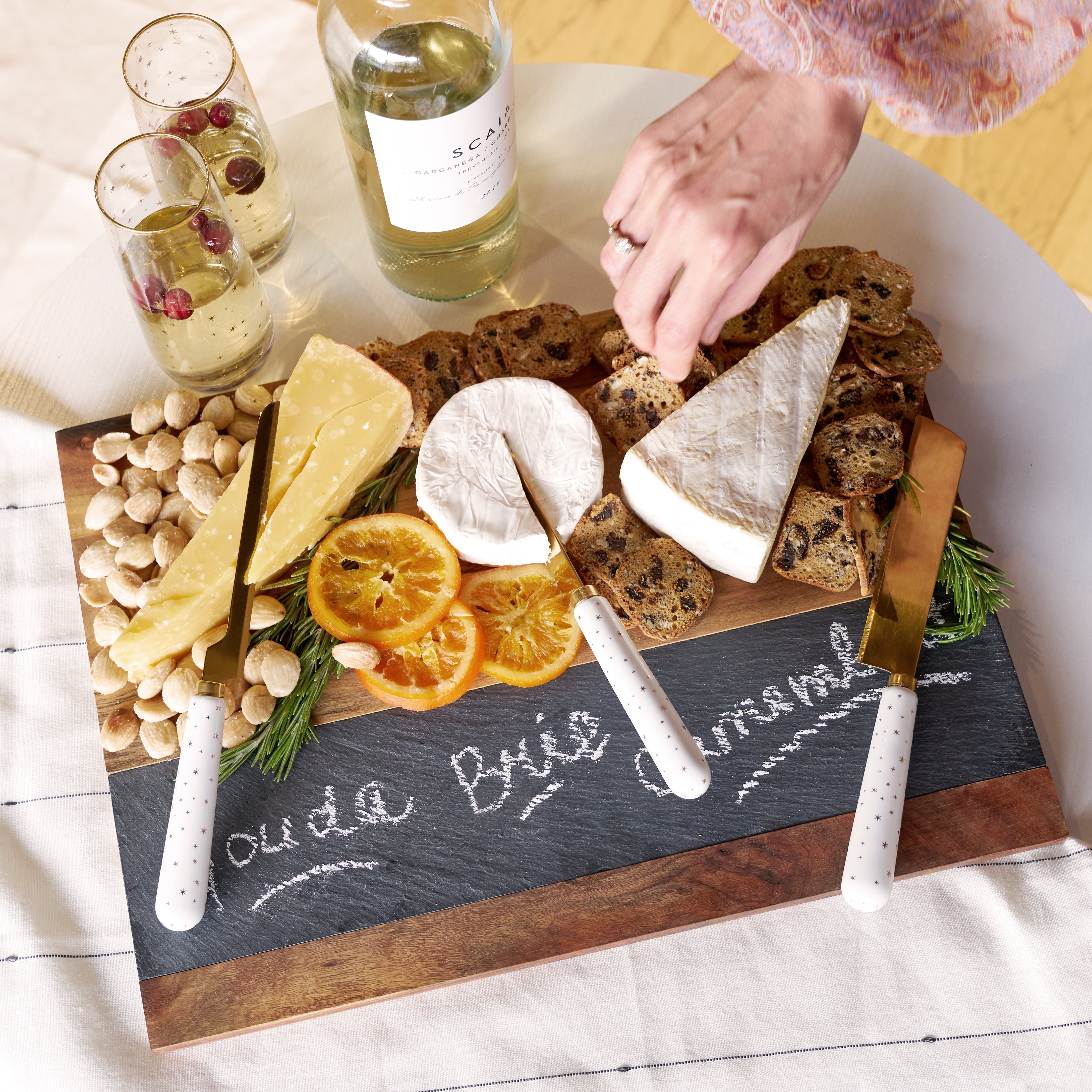 Wood with Slate Board - MaisonBeach