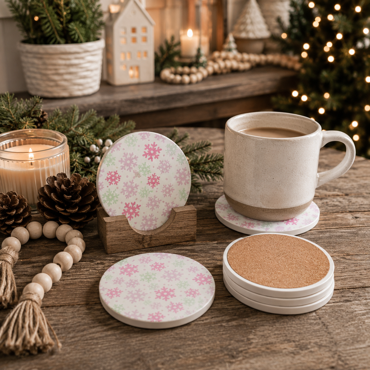 Christmas Coasters - MaisonBeach