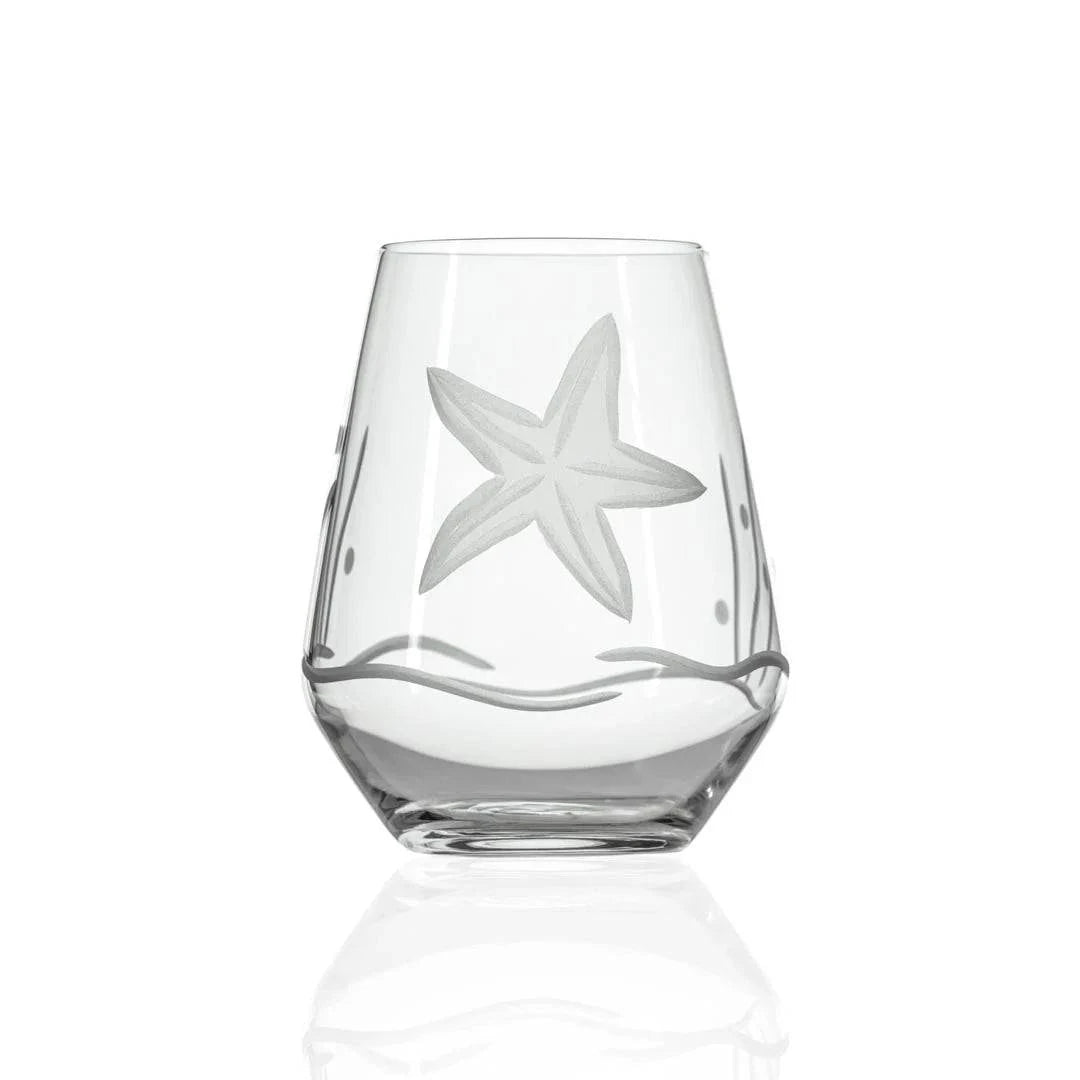 Starfish 18oz. Stemless Wine Goblet -Set of 4 - MaisonBeach