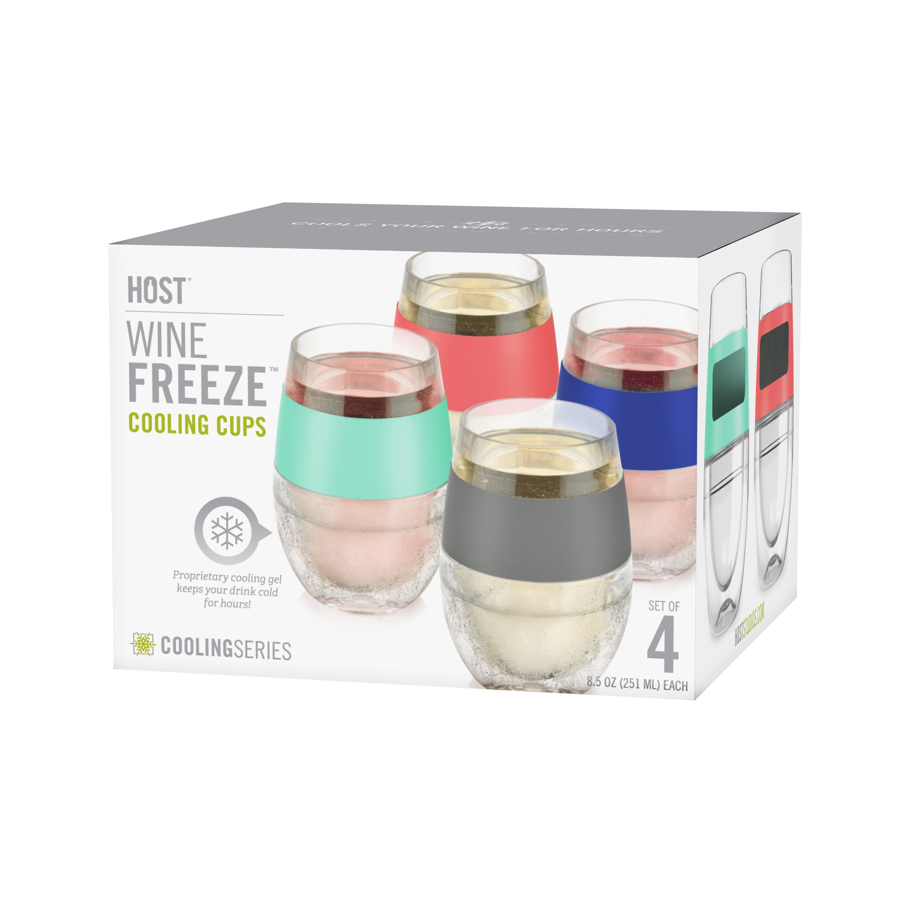 Wine FREEZE™ in Multicolor, Set of 4