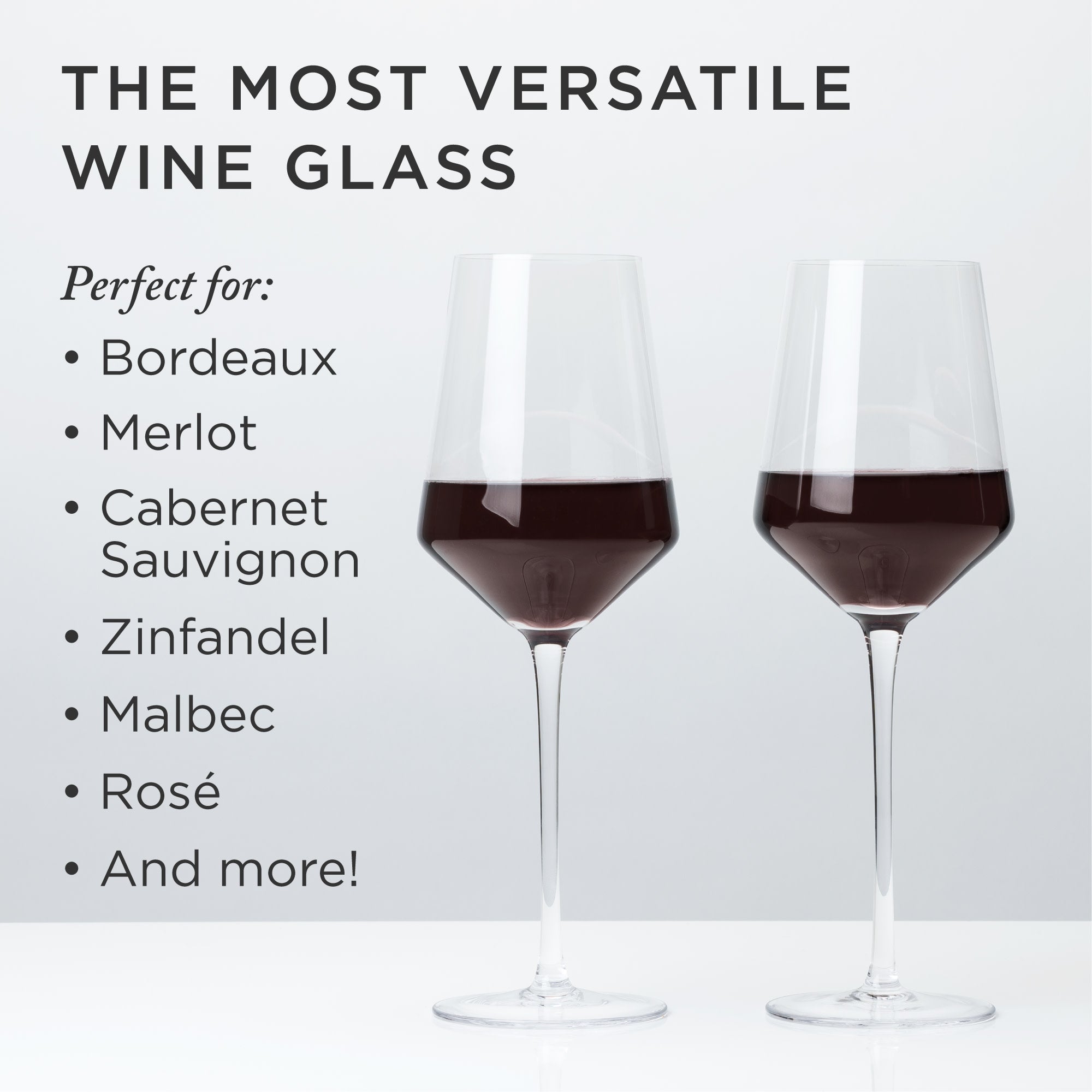 Raye Angled Crystal Bordeaux Decanter & Wine Glass Set