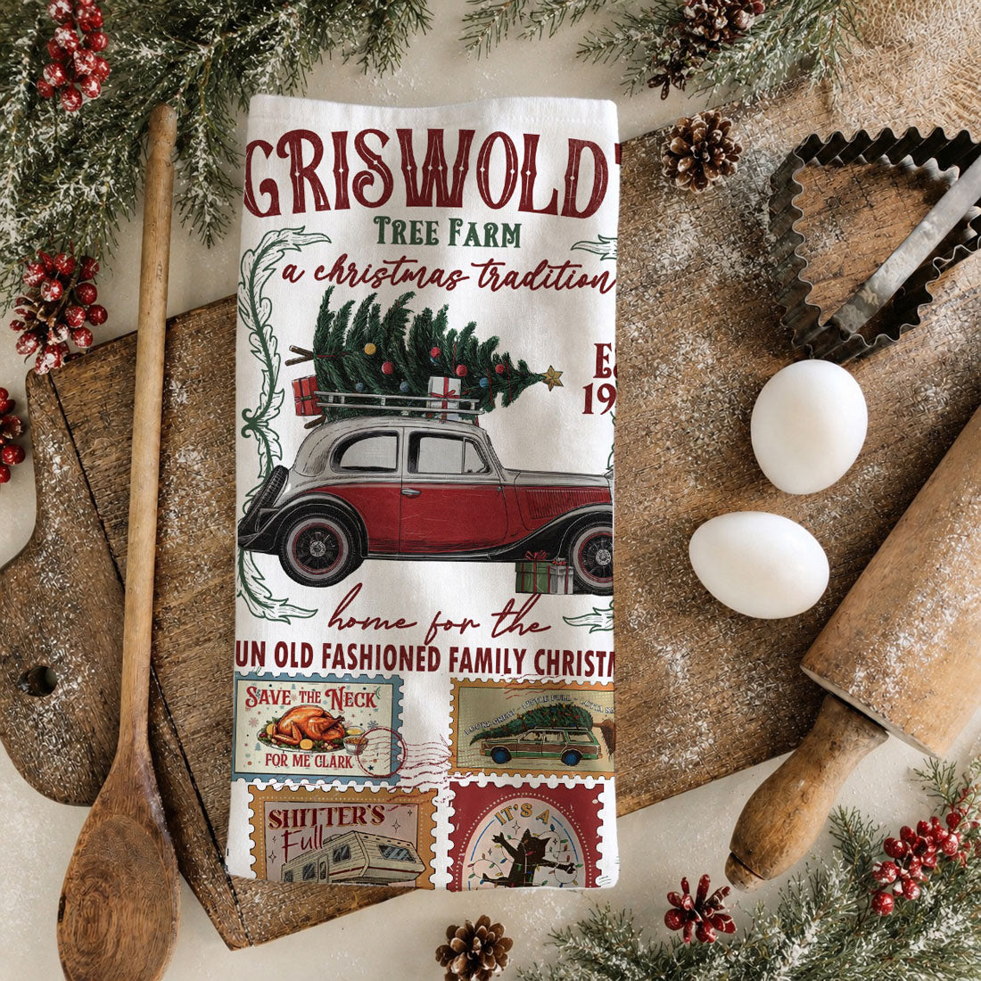 Griswold Christmas Towel