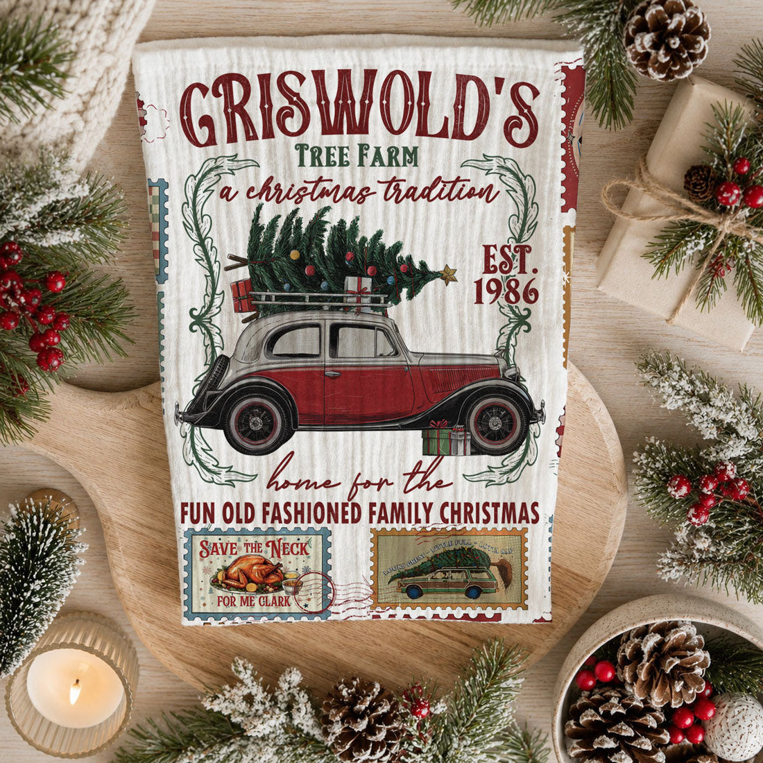Griswold Christmas Towel