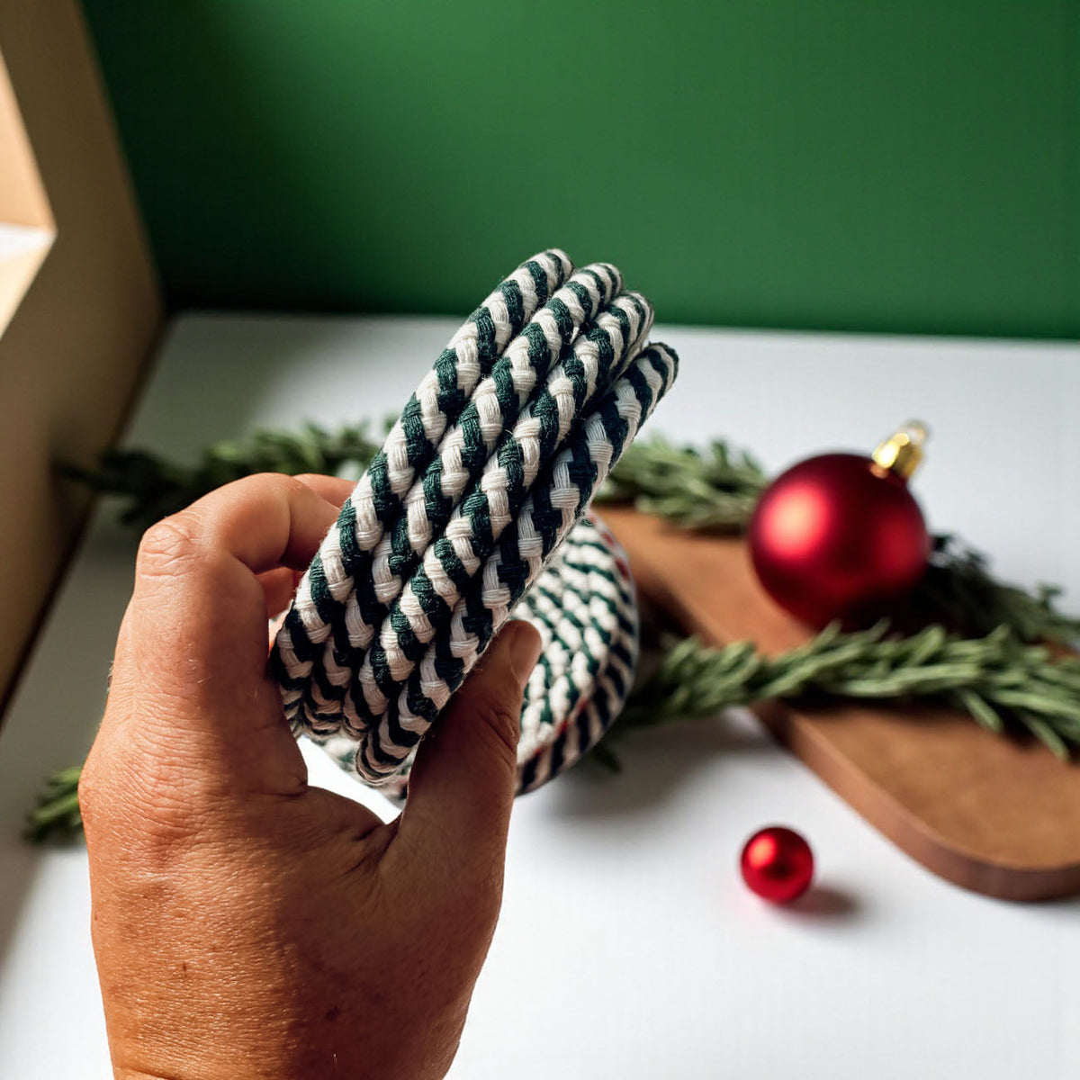 Candy Cane Coaster 4pk