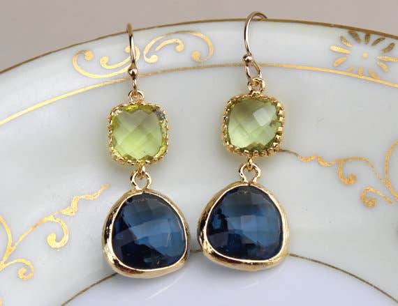 Laalee Jewelry - Peridot Green Earrings - MaisonBeach