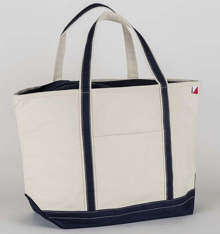 Large Navy Classic Boat Tote - MaisonBeach