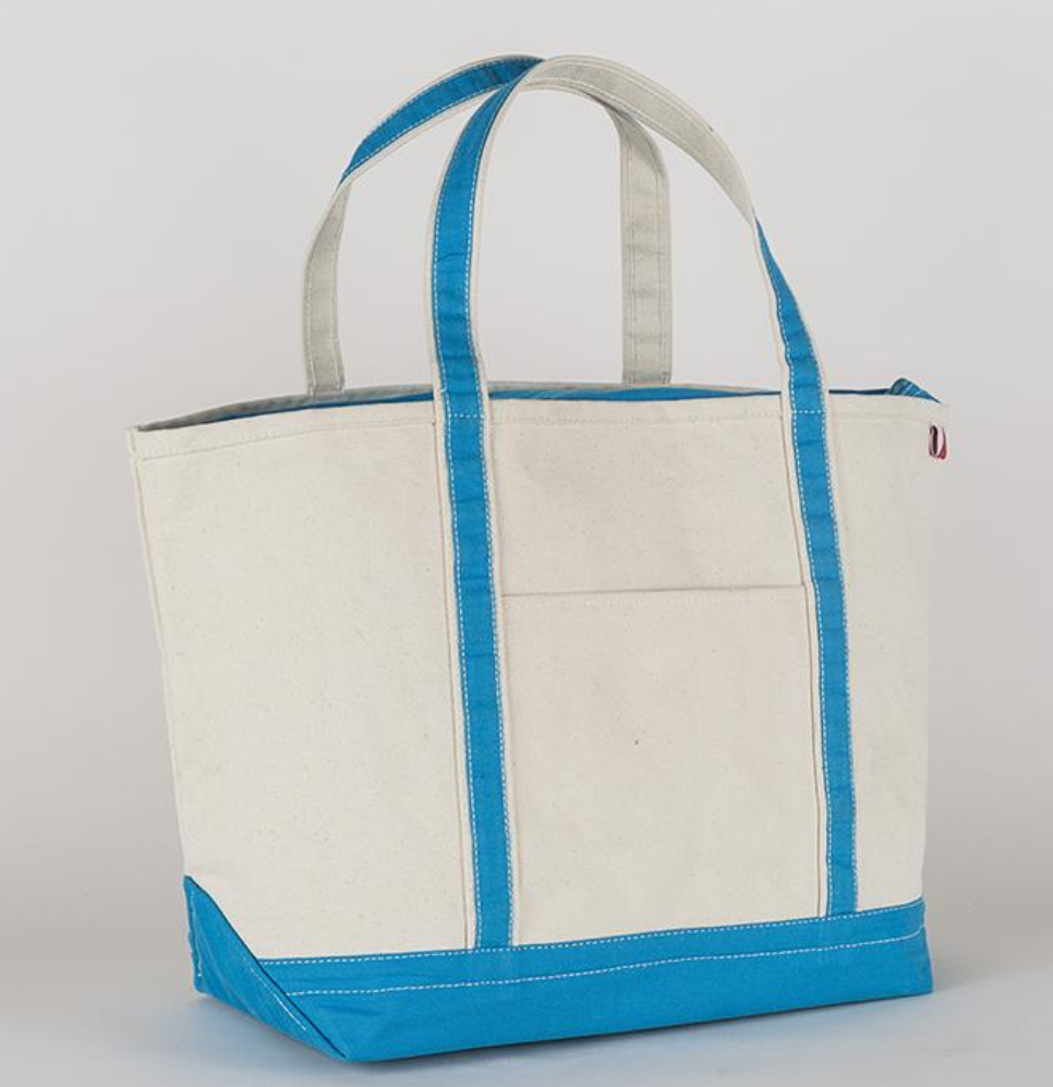 Teal Large Classic Boat Tote