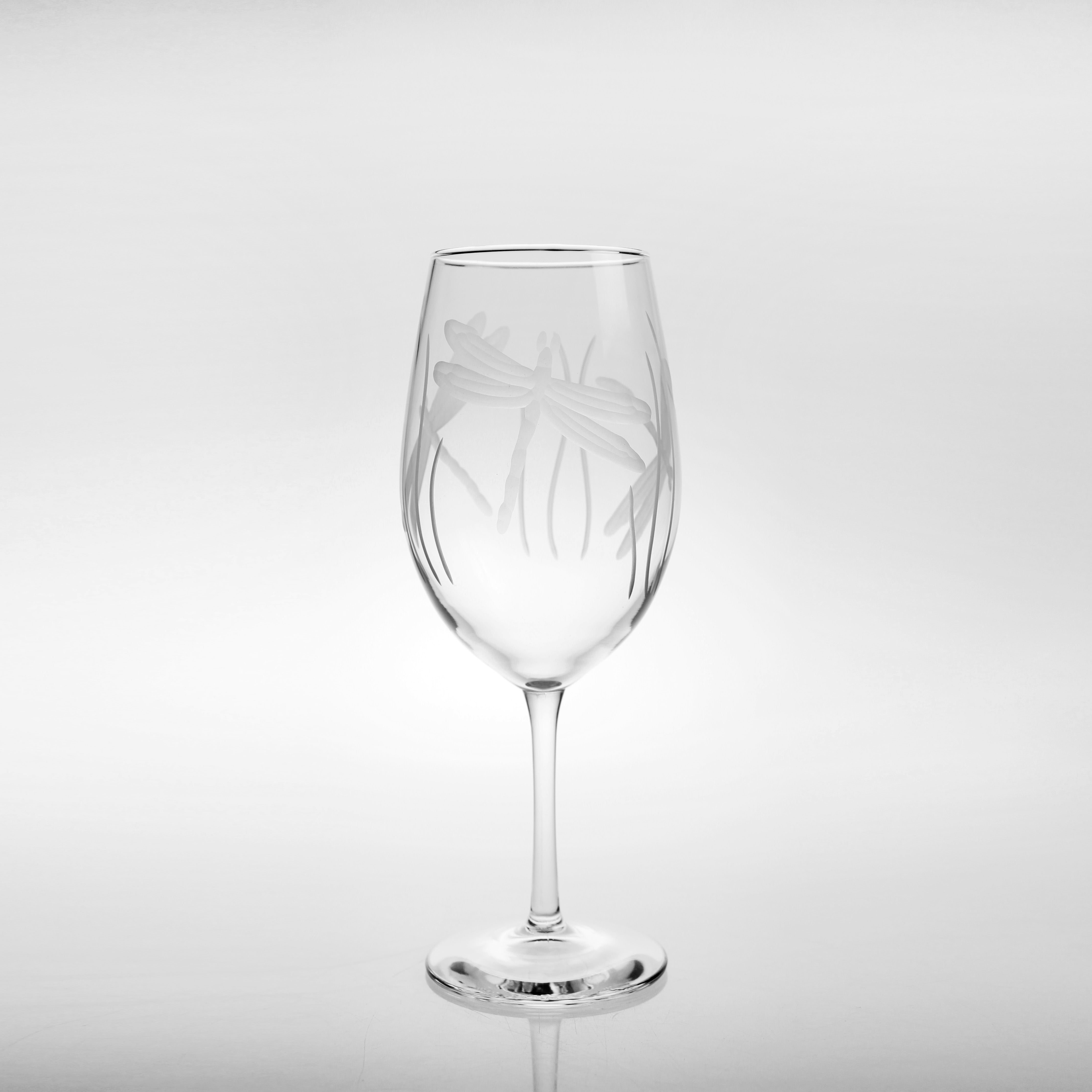 Dragonfly 18oz. All Purpose Wine Glasses-Set of 4 - MaisonBeach