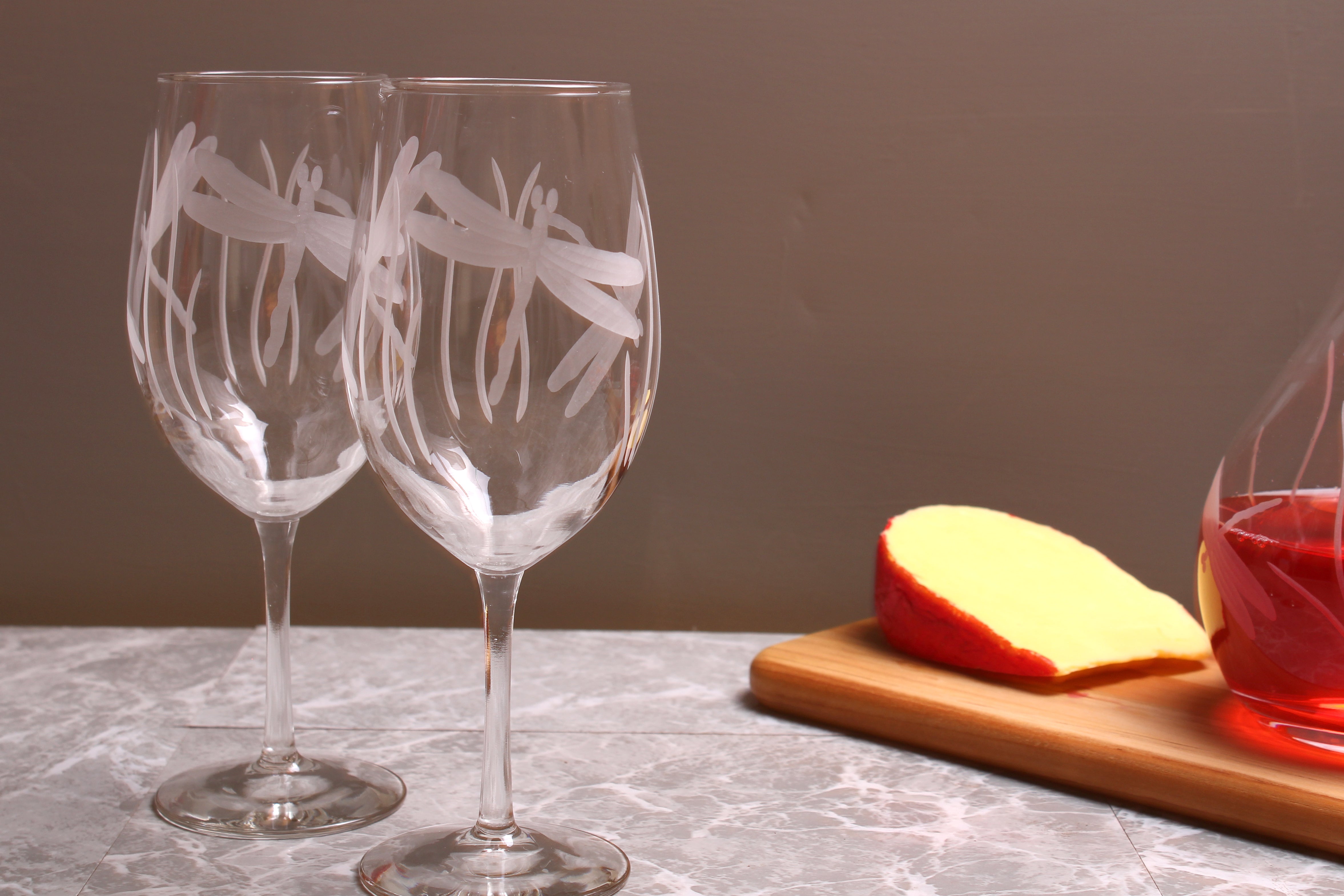 Dragonfly 18oz. All Purpose Wine Glasses-Set of 4 - MaisonBeach