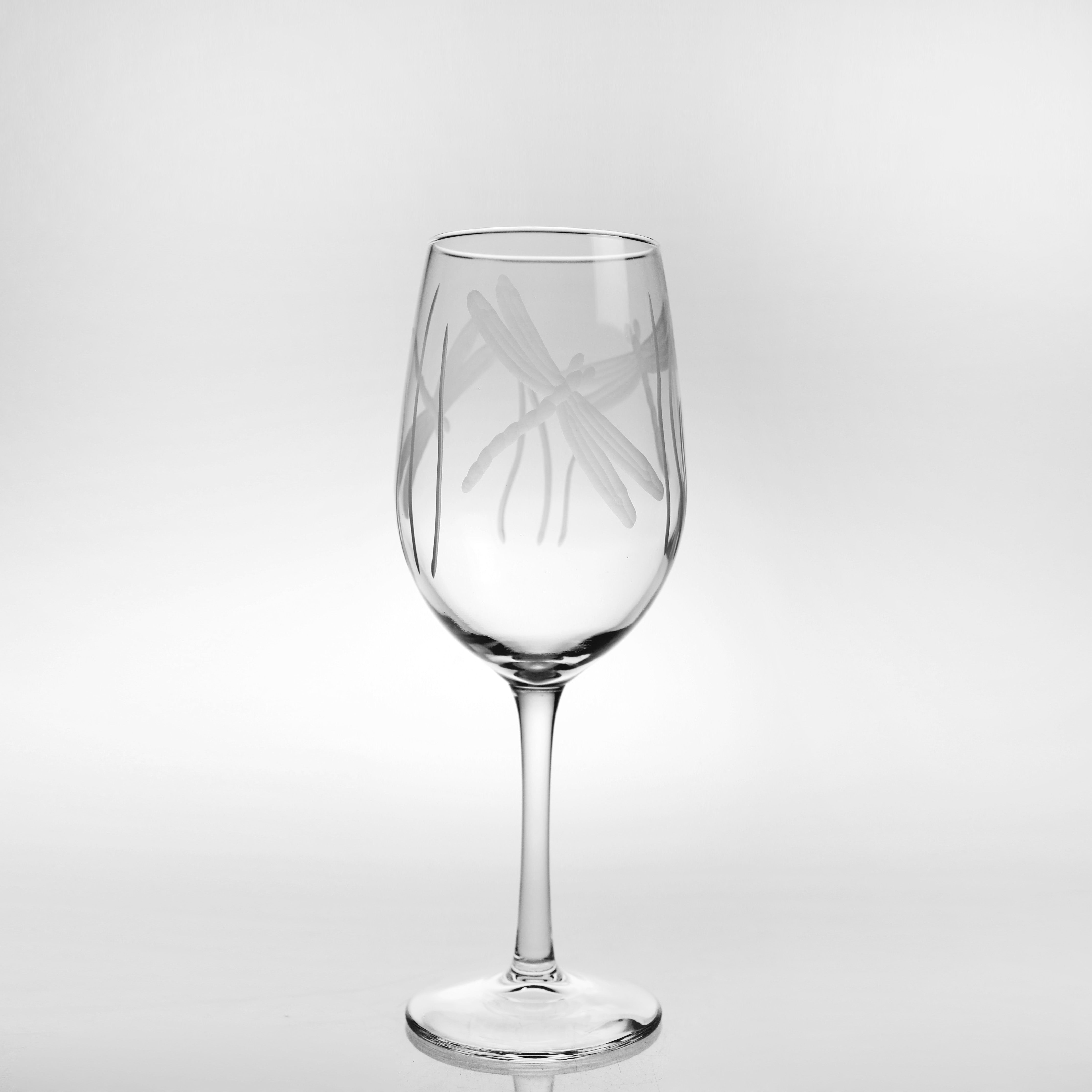 Dragonfly 12oz. White Wine Glasses-Set of 4 - MaisonBeach