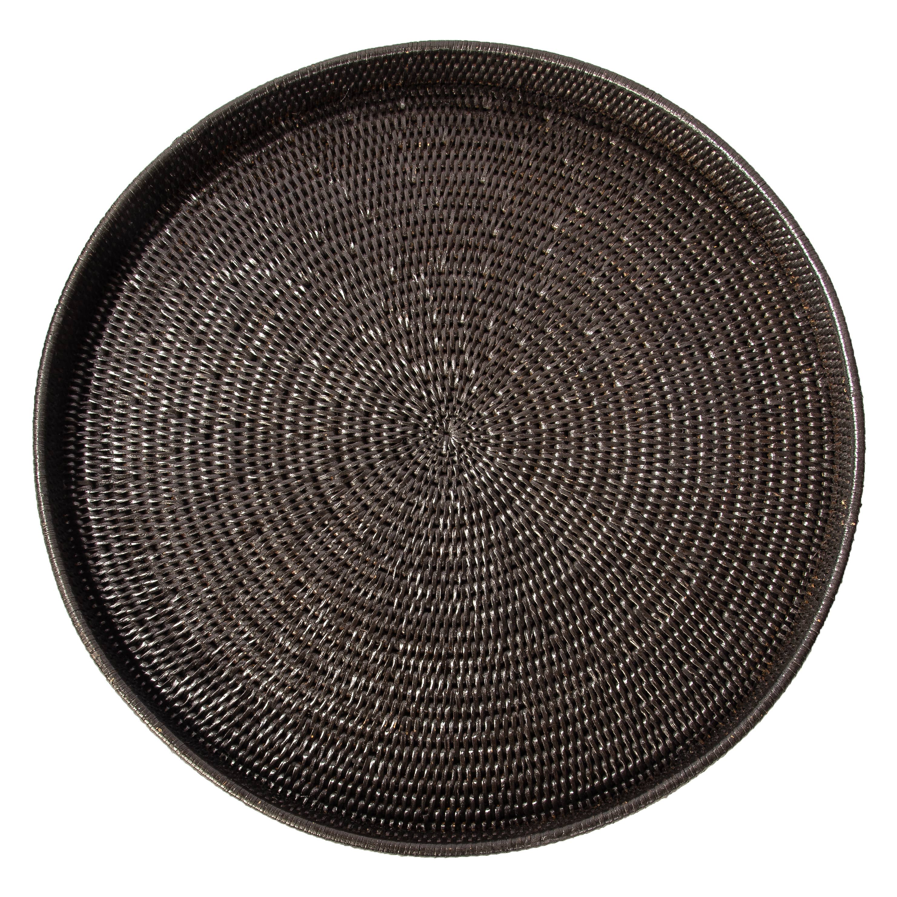Artifacts Trading Company - Artifacts Rattan Round Serving/Ottoman Tray