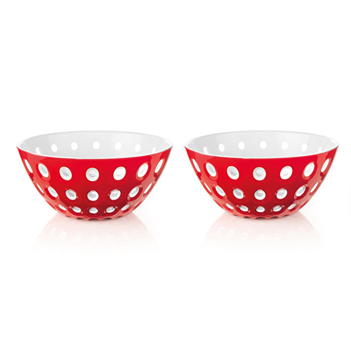 Le Murrine Red & White Mini Bowls-Set of 2