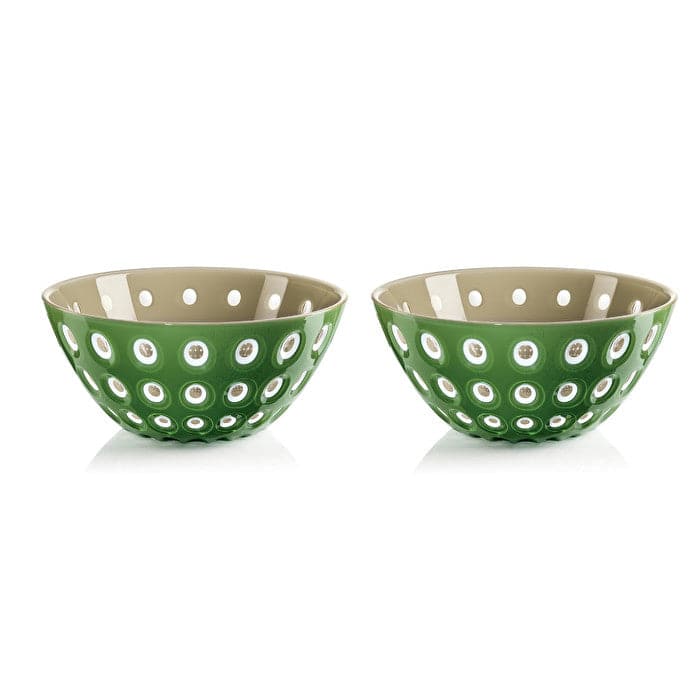 Le Murrine Sand White, Moss Green Mini Bowls-Set of 2 - MaisonBeach