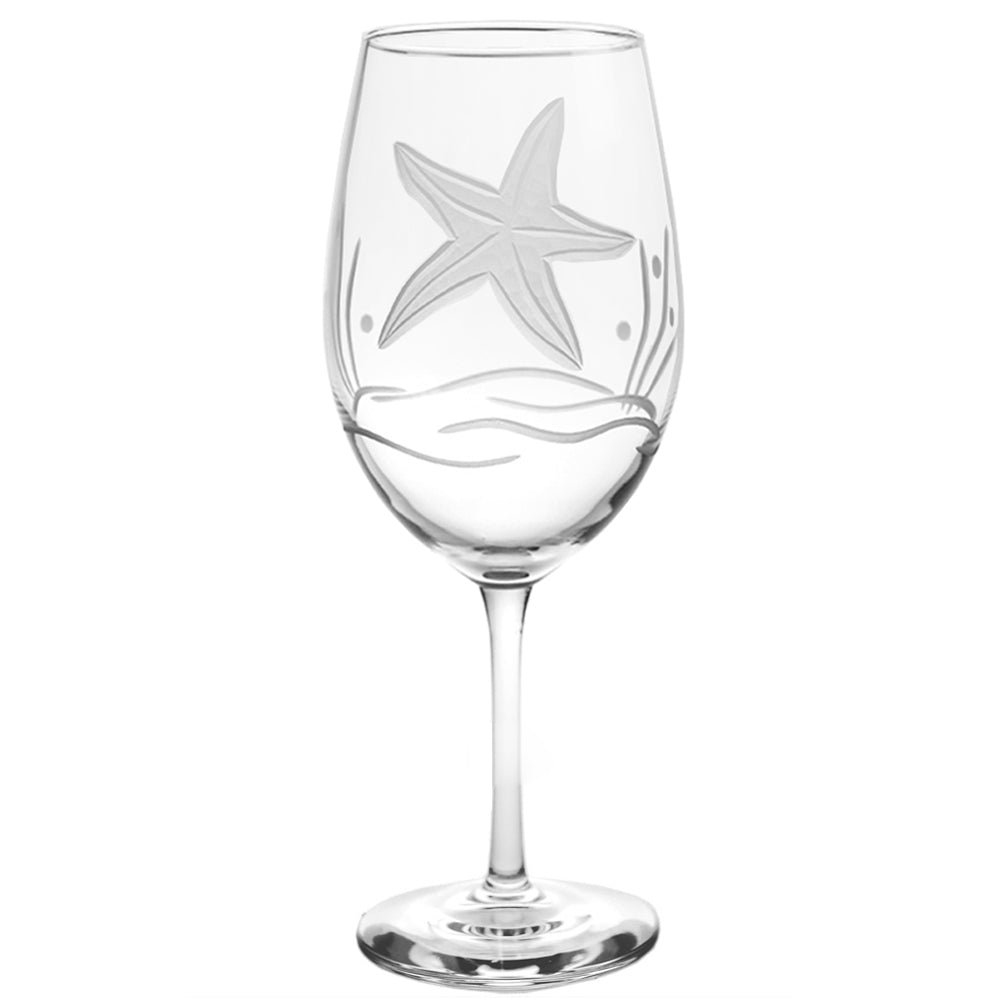 Starfish 18oz. All Purpose Wine Glass-Set of 4 - MaisonBeach