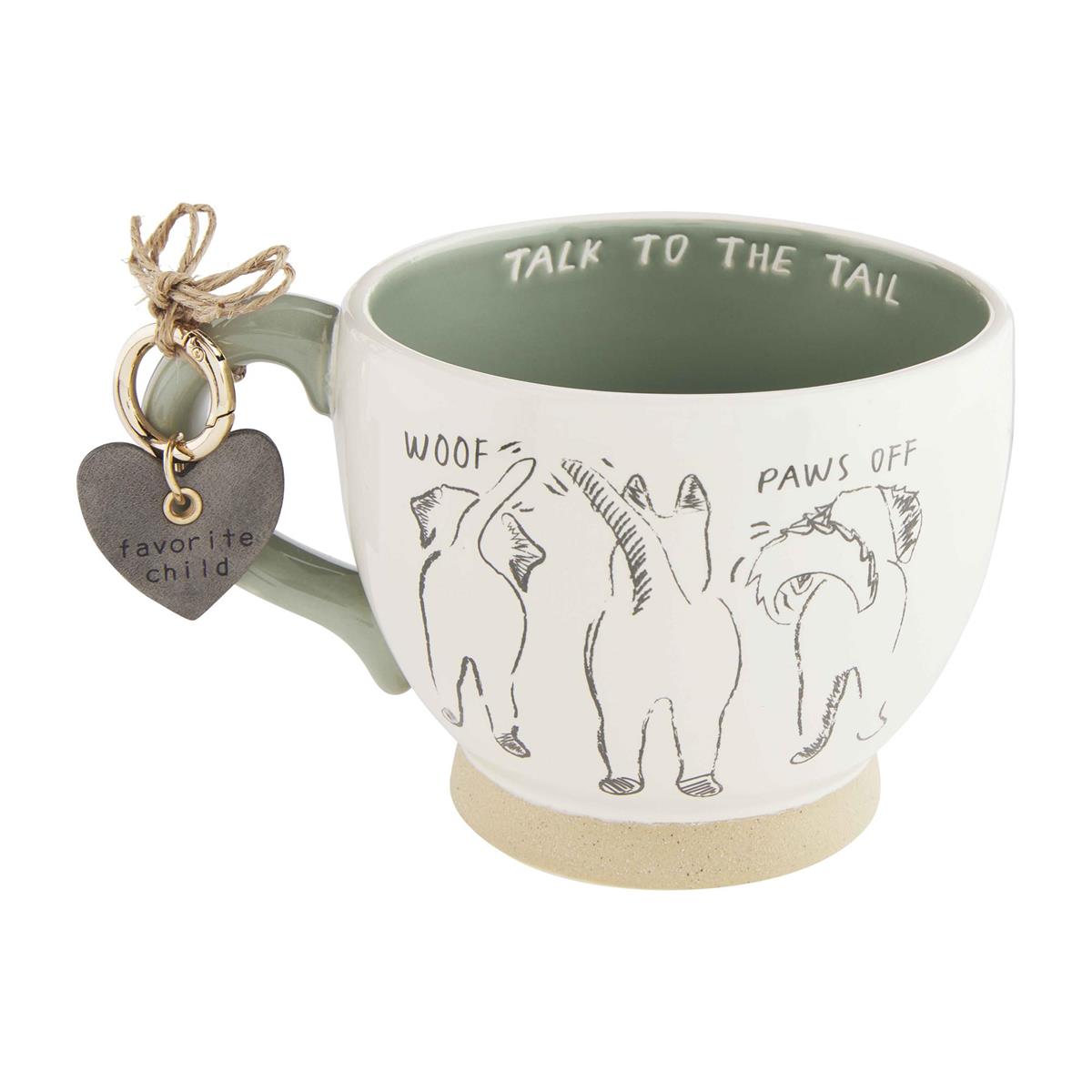 Talk to the Tail Dog Mug & Tag Set