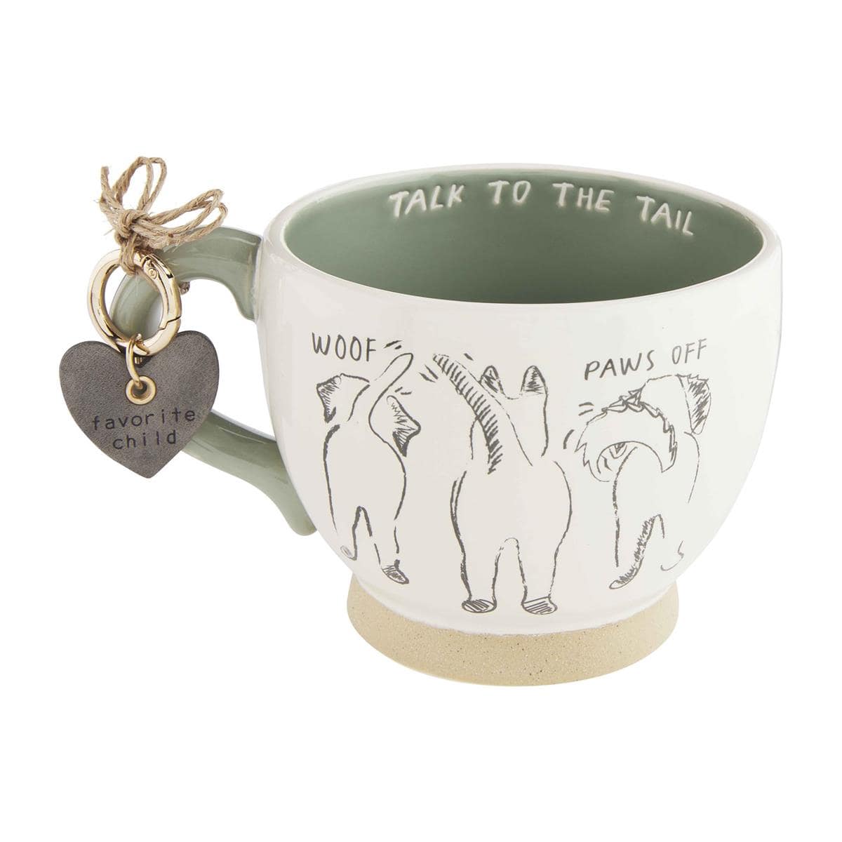 Talk to the Tail Dog Mug & Tag Set - MaisonBeach
