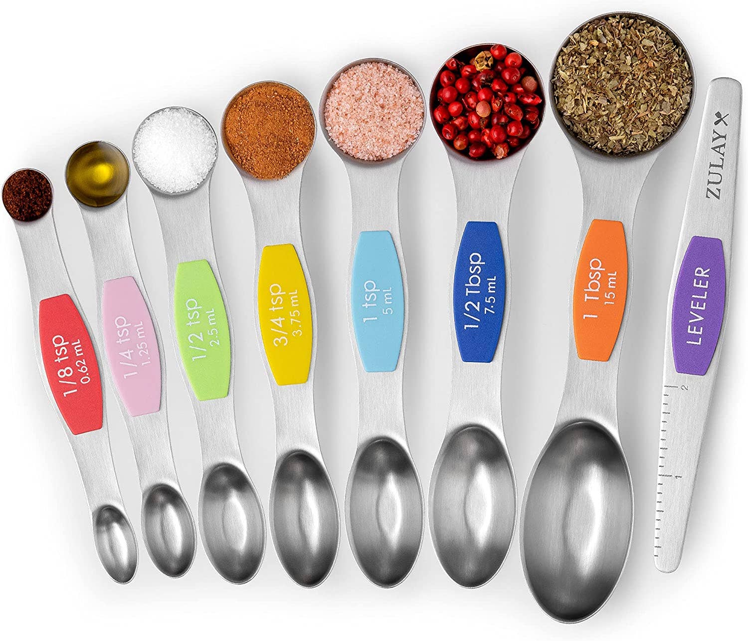 Stackable Magnetic Measuring Spoons Set of 7