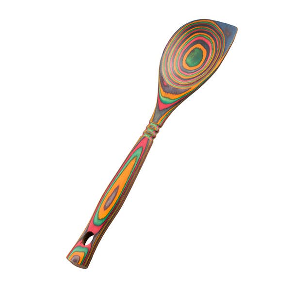 Island Bamboo - 12" Rainbow Pakka Corner Spoon