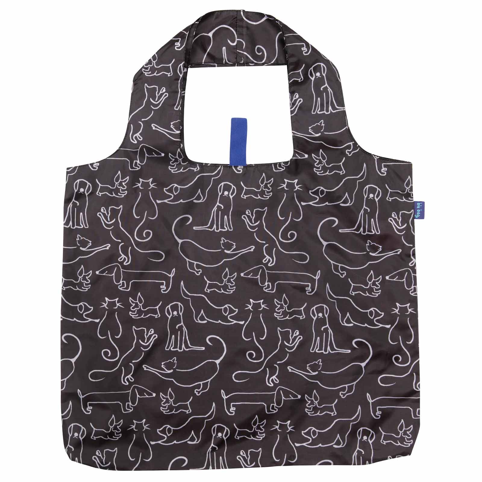 DOG AND CAT blu Bag Reusable Shopper Tote - MaisonBeach