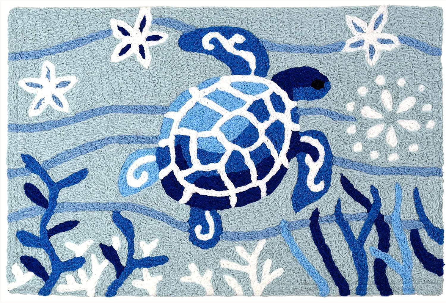 20” X 30” Blue Turtle Rug - MaisonBeach