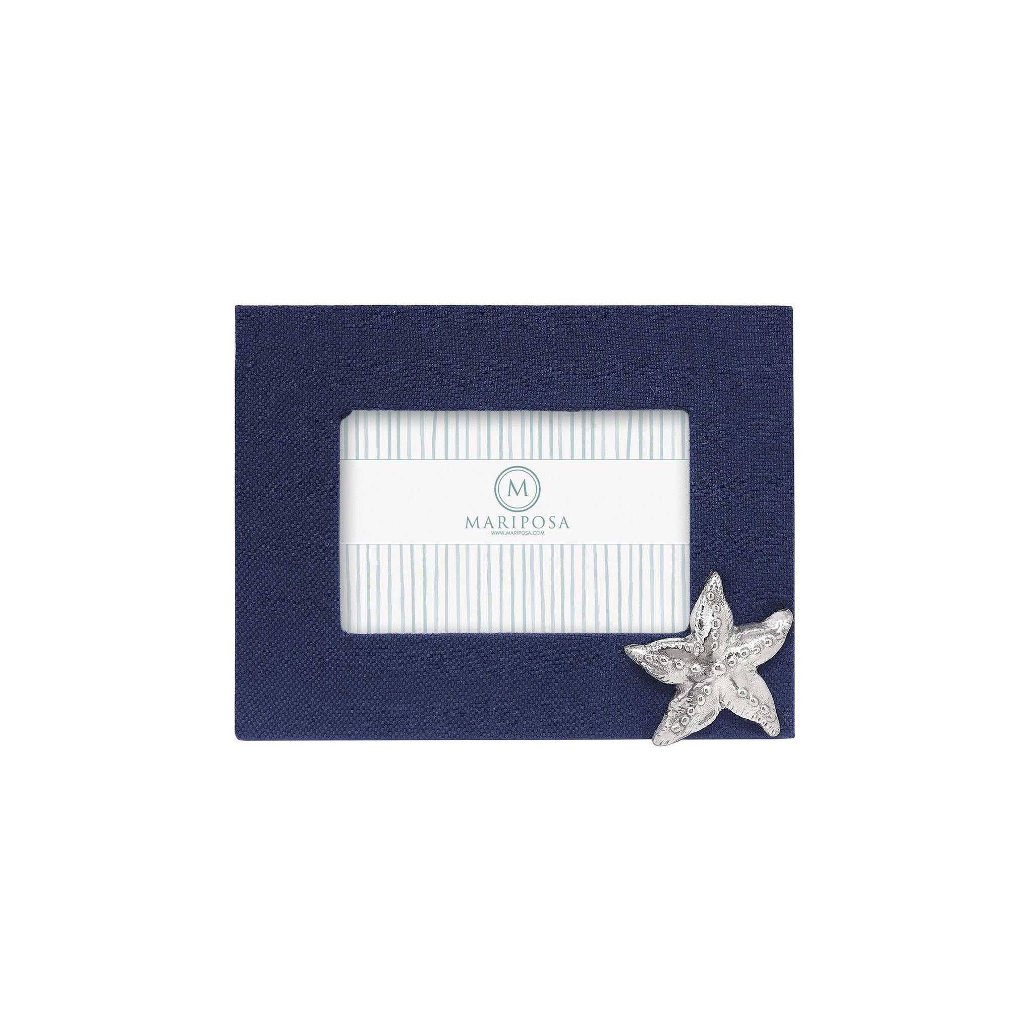 Navy Blue Linen w/ Starfish Icon