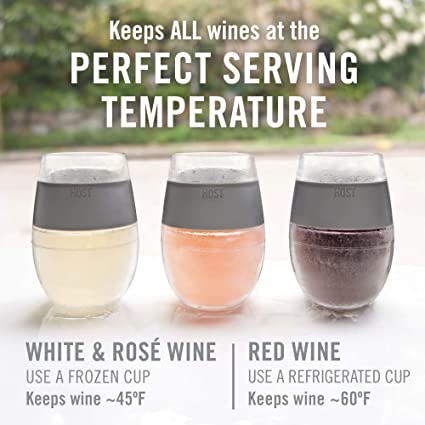 HOST - Wine FREEZE™ Color Cooling Cups (set of 4) by HOST®