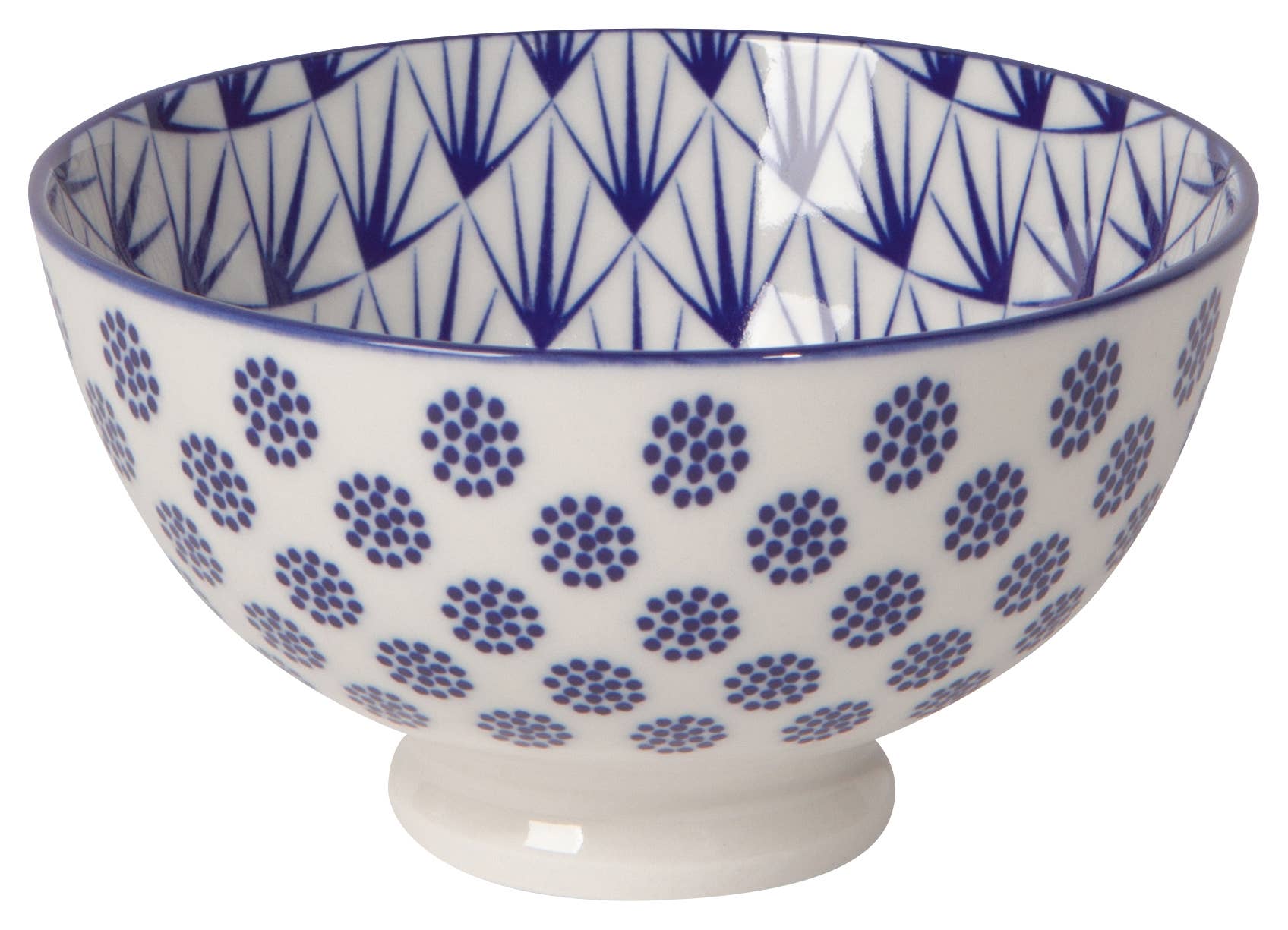 Now Designs by Danica - Blue Dots Stamped Bowl 4 inch