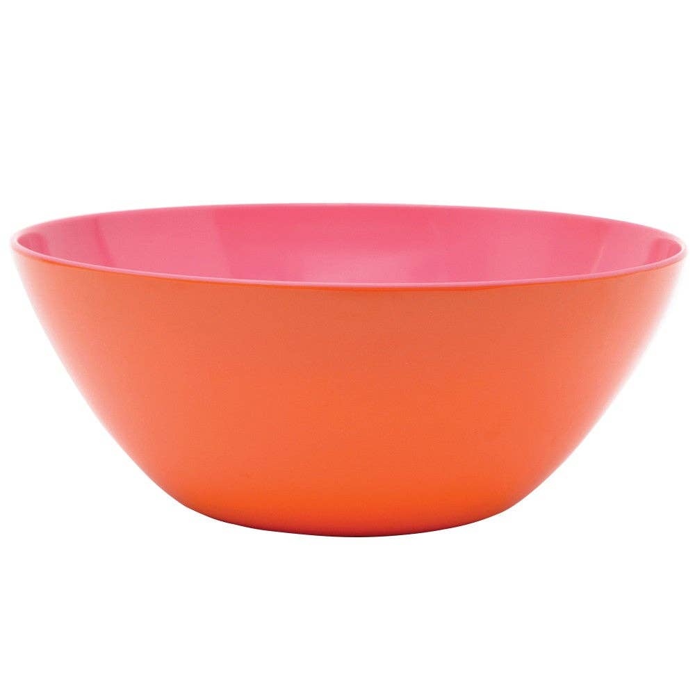 French Bull - Orange and Pink Two Tone 12.5" Salad Bowl