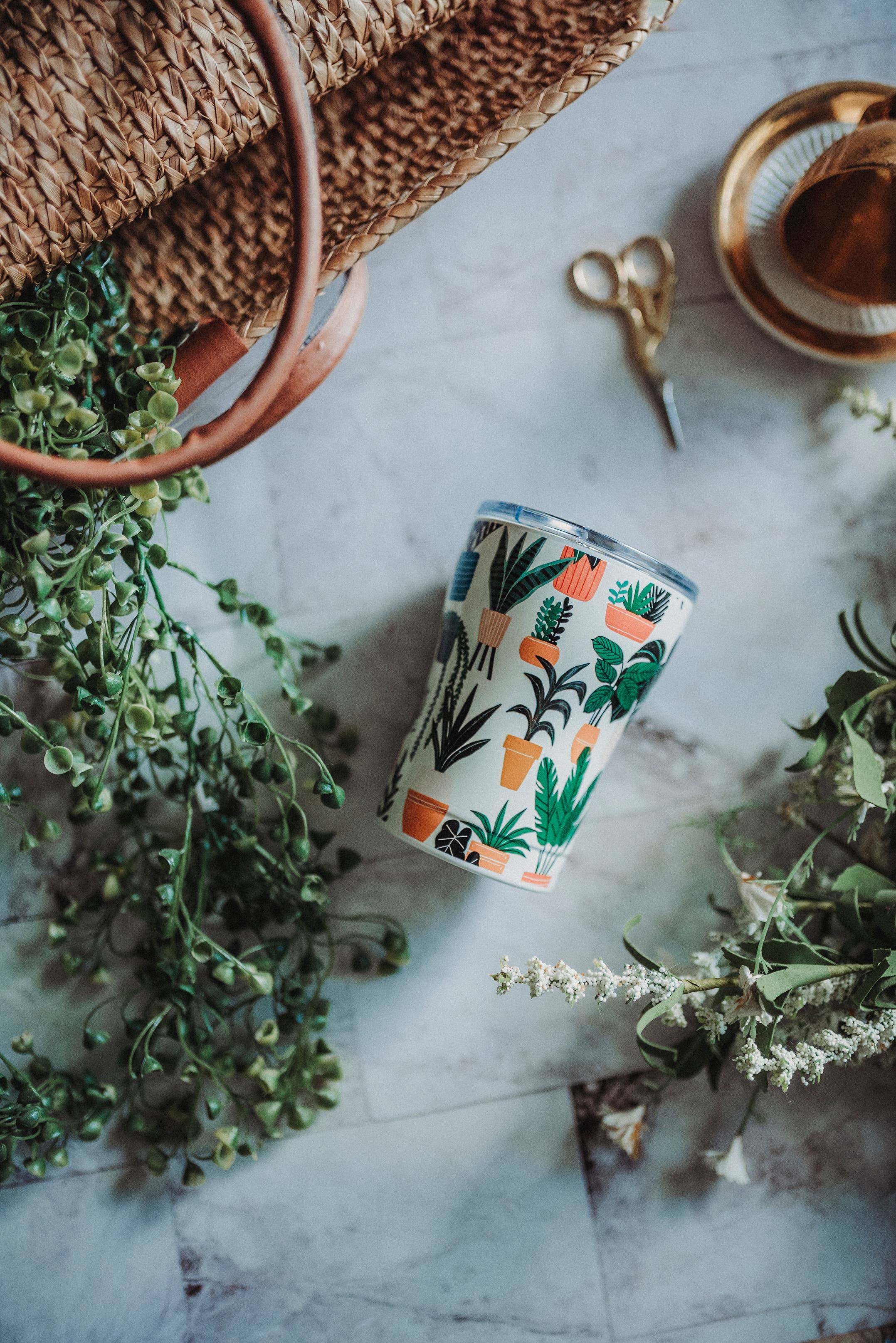 SIC Cups - 12 oz. Boho Plants - MaisonBeach